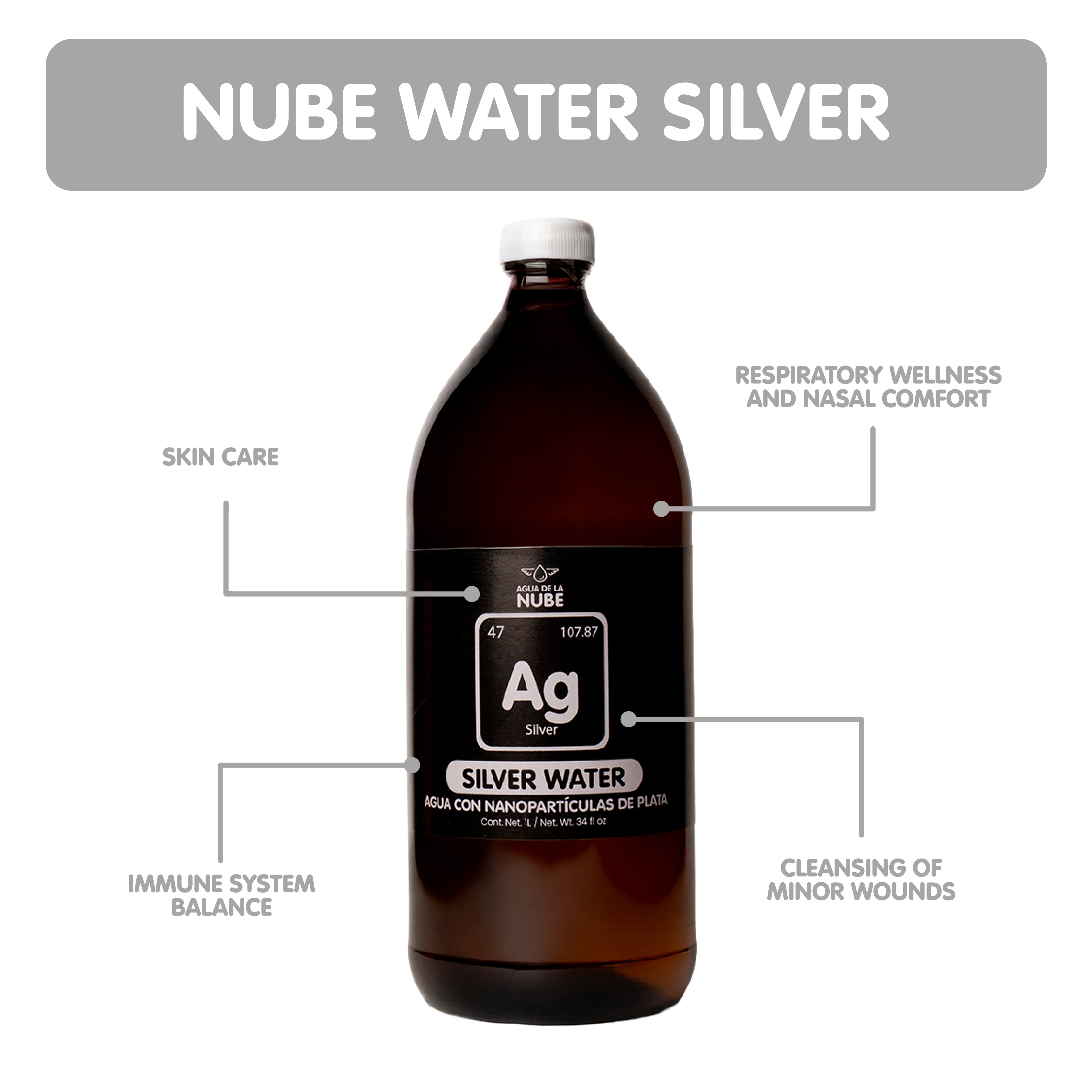 Air Perak - Booster Sistem Kekebalan Anda. (25 ons/40 ppm) (750 mL/40 ppm)