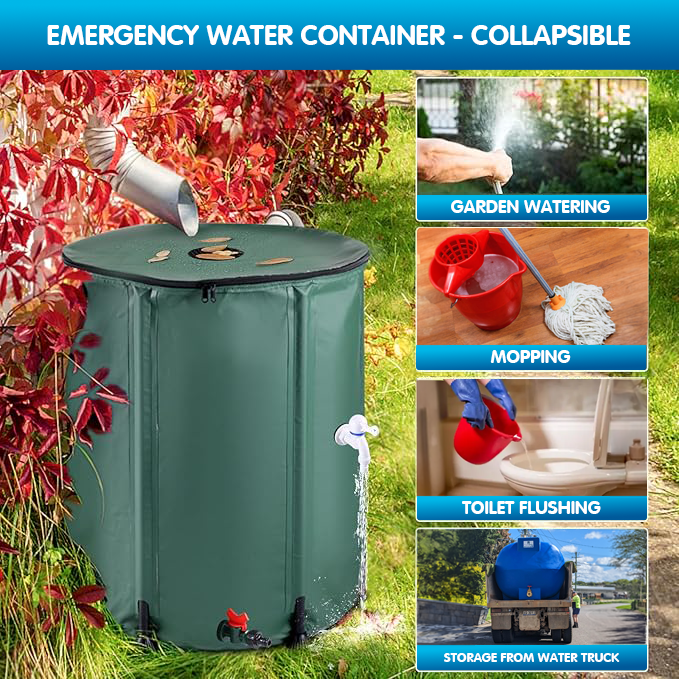 Wadah Air Darurat - dapat dilipat (53 gal/200 liter)