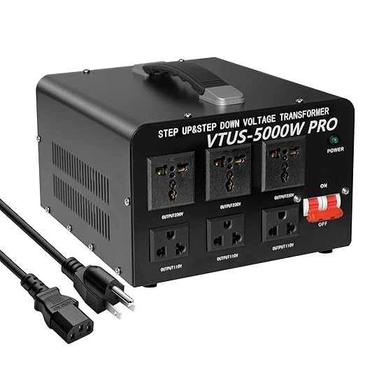 AC 110 / 220 וולט עלייה/ירידה: 5000 וואט עבור <tc>NUBE</tc> SS120