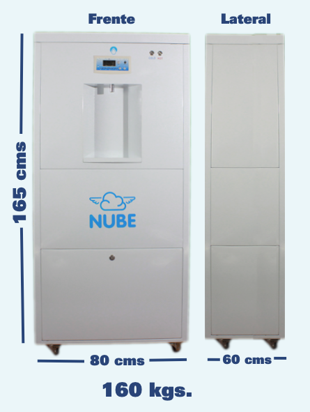 NUBE SS150: مولد المياه الصناعي في الغلاف الجوي 30 جالون / يوم (220 فولت)