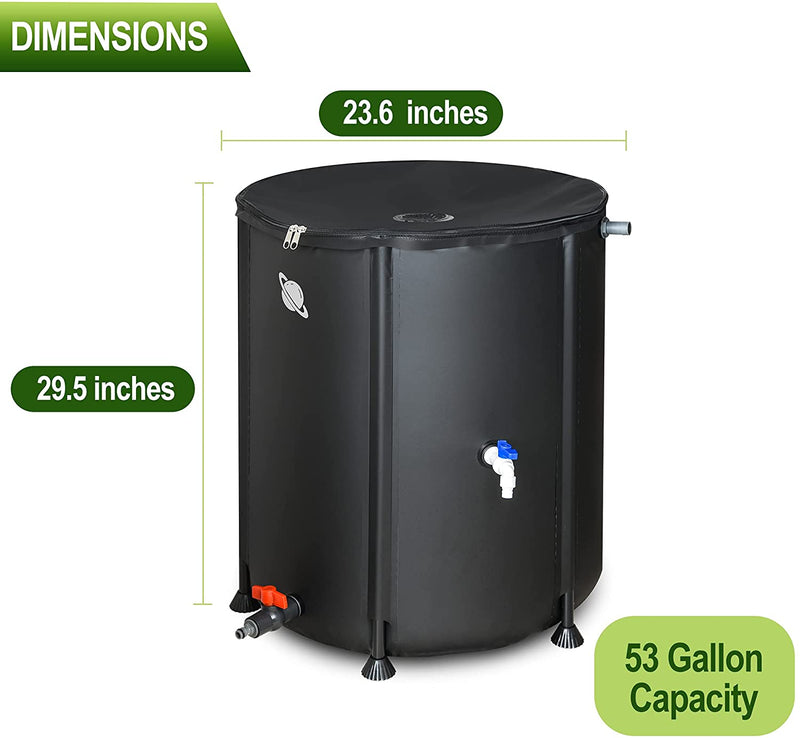 Contenedor de agua de emergencia - plegable (53 galones / 200 litros)