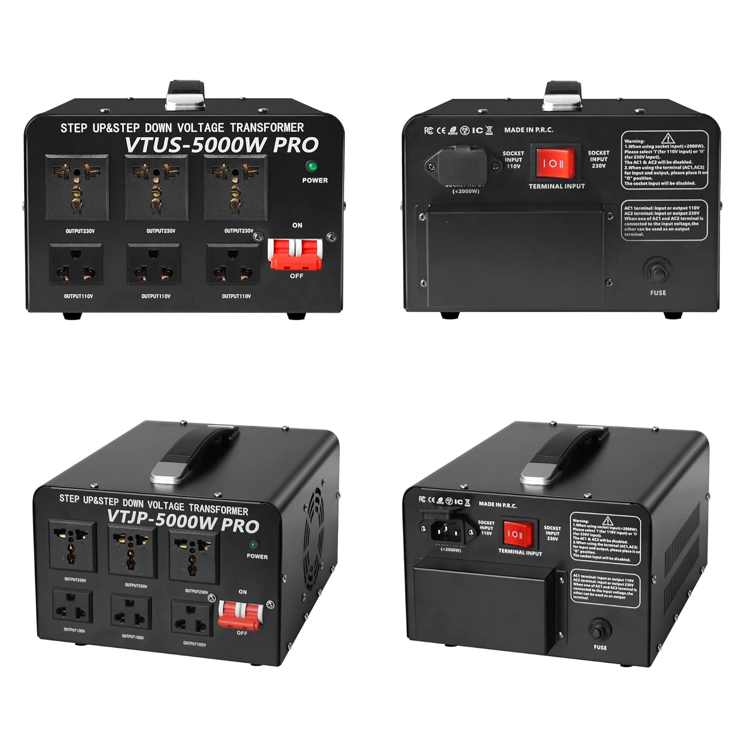 AC 110 / 220 Volts Step up/down : 5000 Watts pour <tc>NUBE</tc> SS120